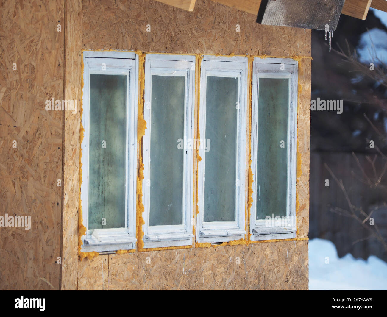 wooden window frame house Stock Photo Alamy