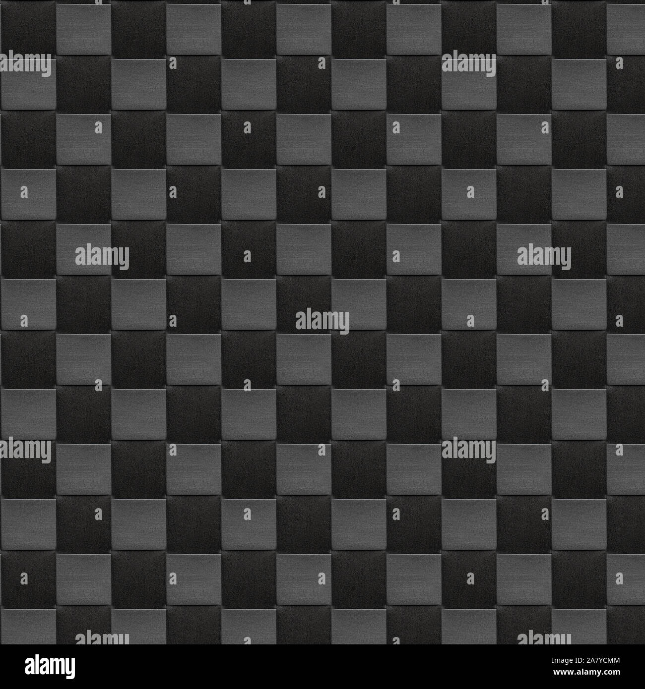 abstract geometric pattern. Dark square background. a seamless black and dark gray tiled surface Stock Photo
