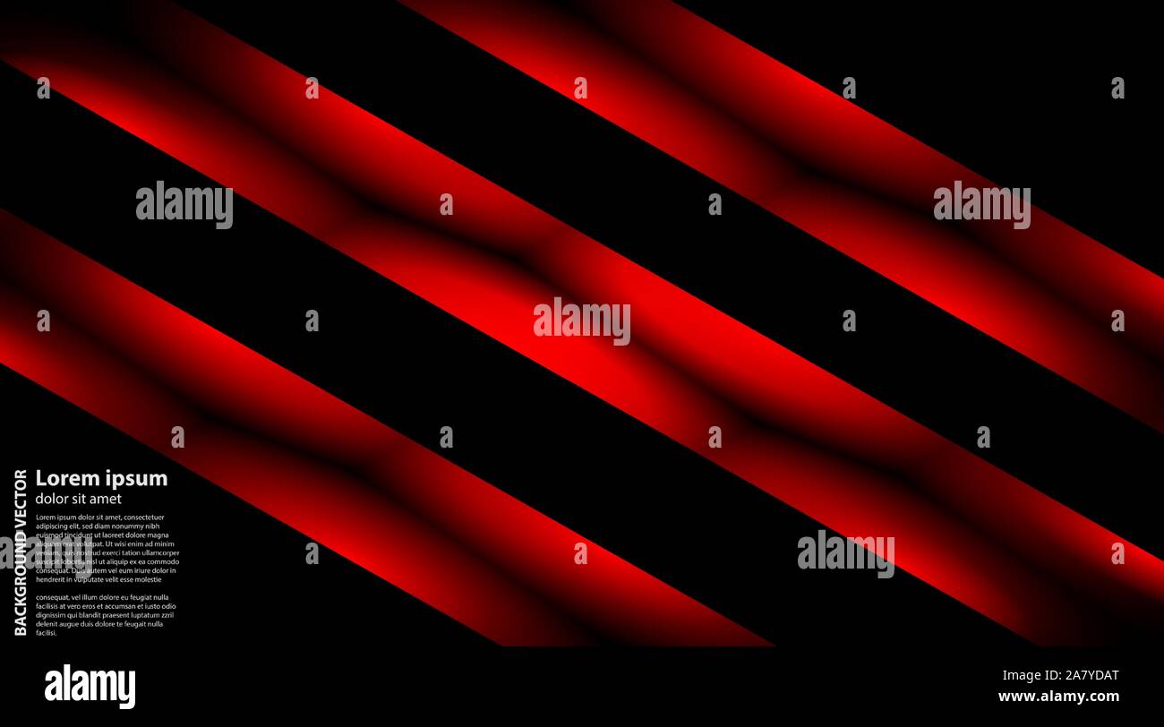 Vector abstract geometric background . line red black with dark black ...