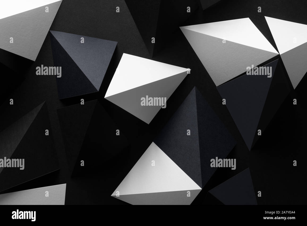 Black and white 3d shapes hi-res stock photography and images - Alamy