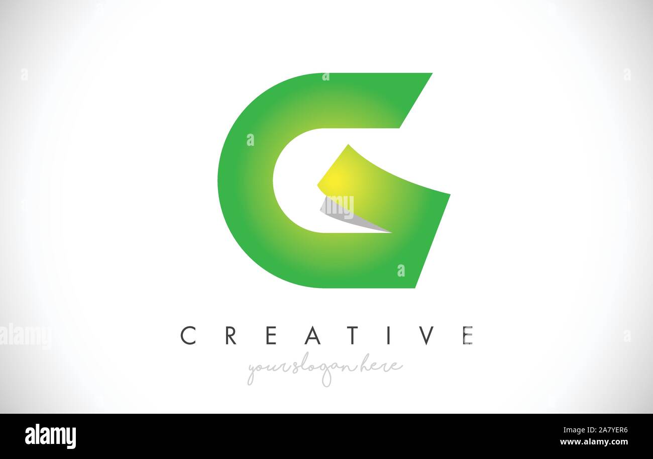 G Letter Design Icon With Paper Cut Design Creative Vector Logo ...