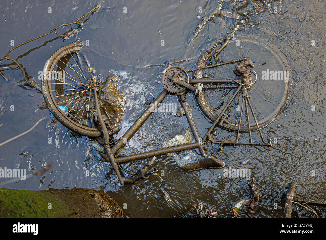 old broken bike