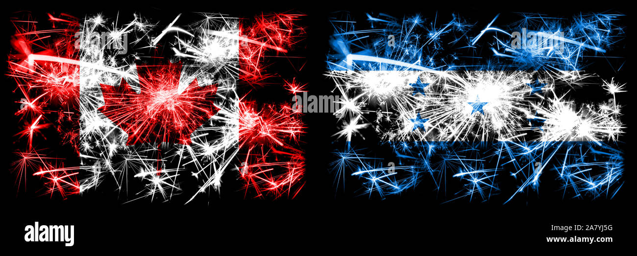Canada, Canadian vs Honduras, Honduran New Year celebration sparkling