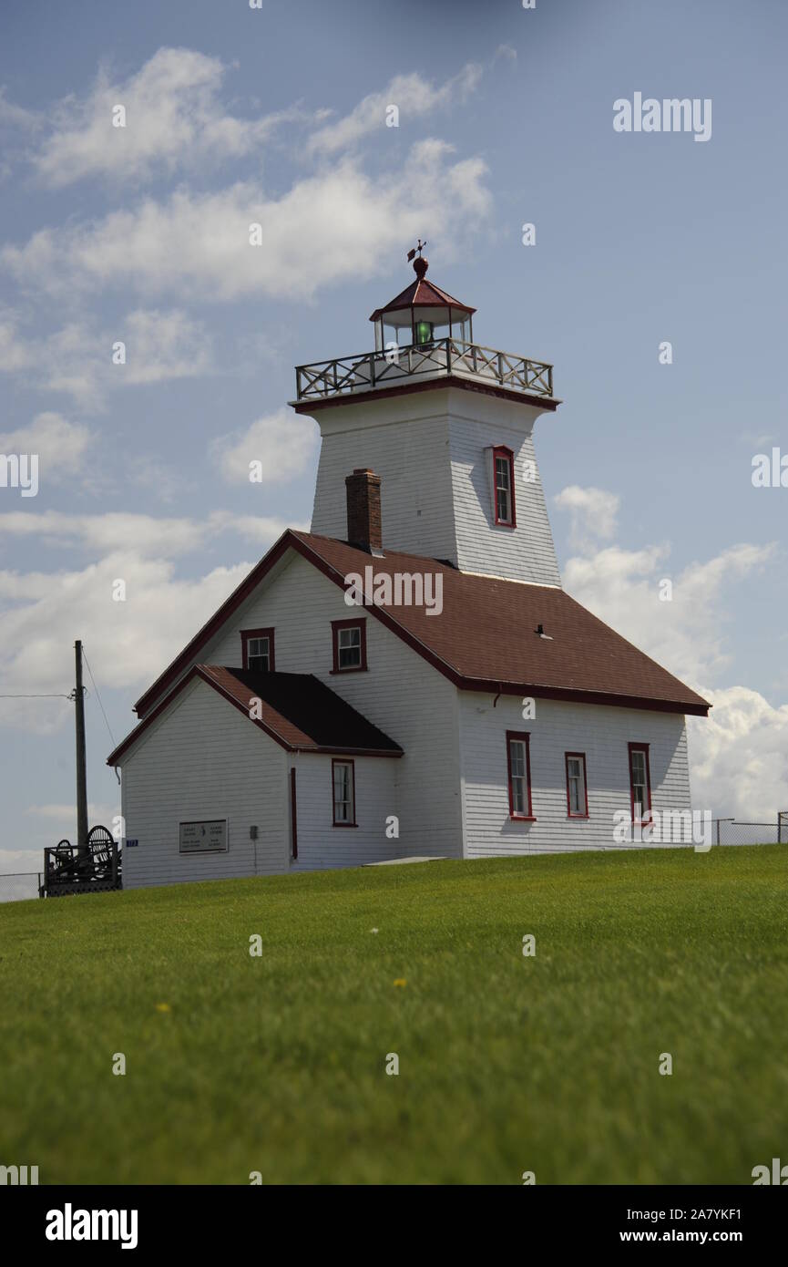 Prince-Edward-Island, Wood Island Leuchtturm. Erbaut 1874 Stock Photo