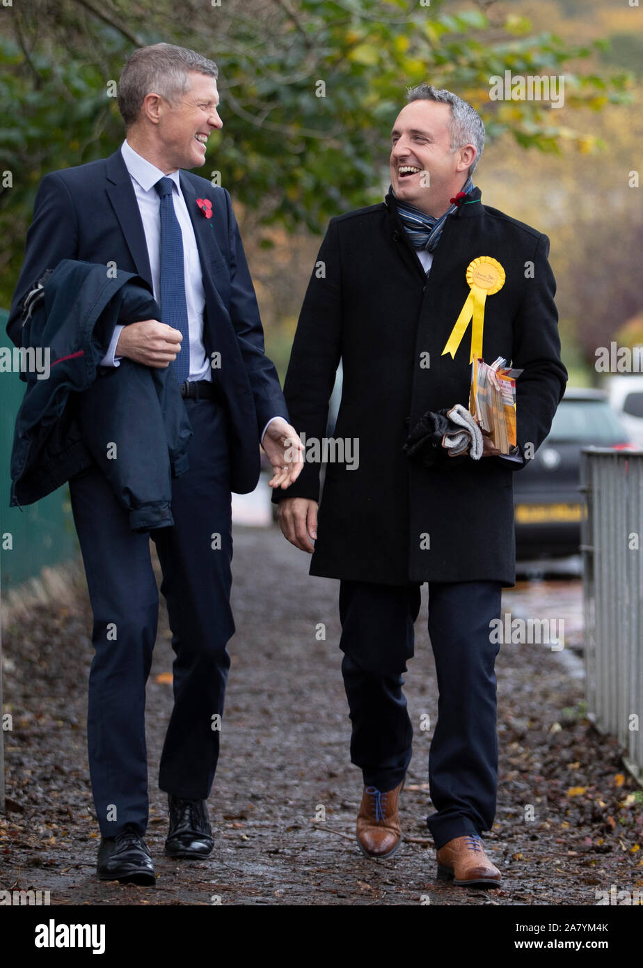 Scottish Liberal Democrat leader Willie Rennie (left) and party General ...