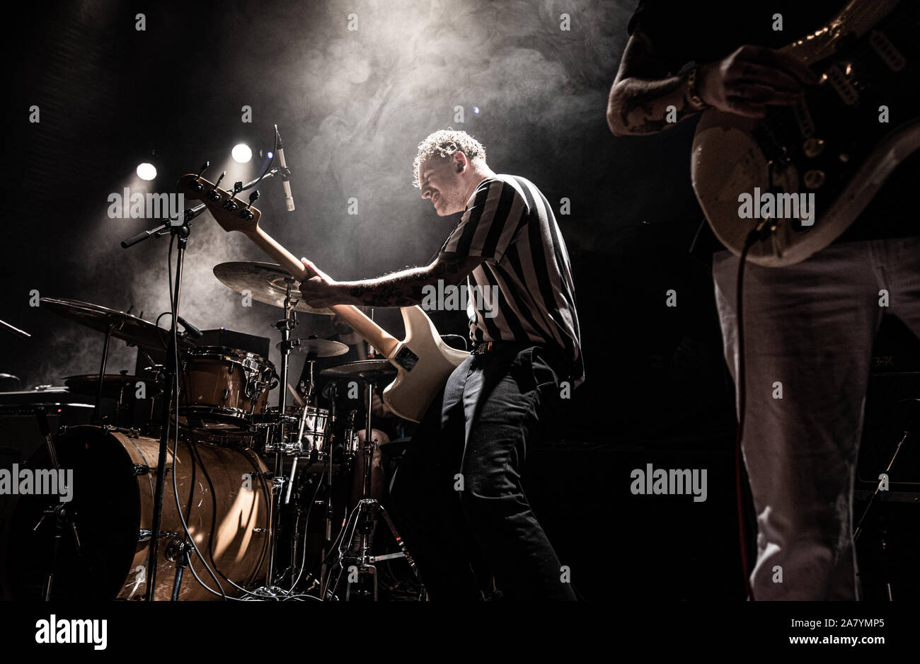 Copenhagen, Denmark. 03rd, November 2019. The English rock band Kid Kapichi performs a live concert at Amager Bio in Copenhagen. (Photo credit: Gonzales Photo - Joe Miller). Stock Photo
