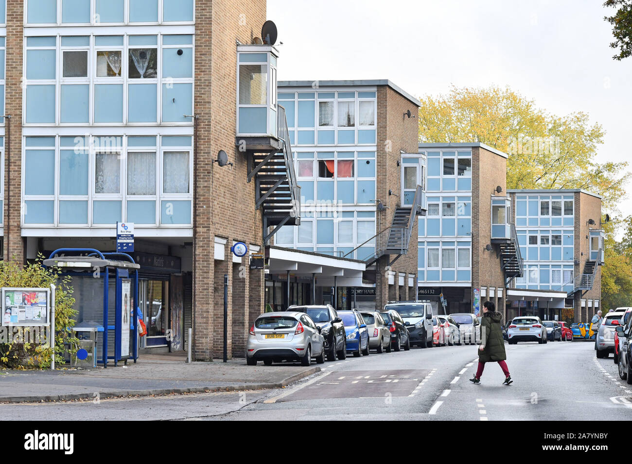 Jardine Crescent shops on Tile Hill in Coventry on November 4th 2019