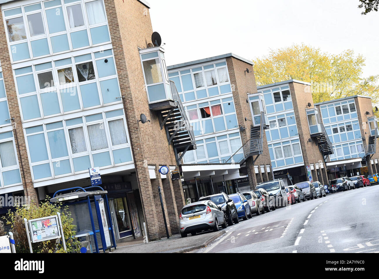 Jardine Crescent shops on Tile Hill in Coventry on November 4th 2019