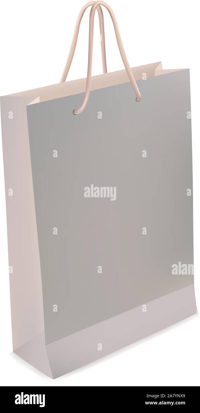 Blank shopping paper bag vector Stock Vector Image & Art - Alamy