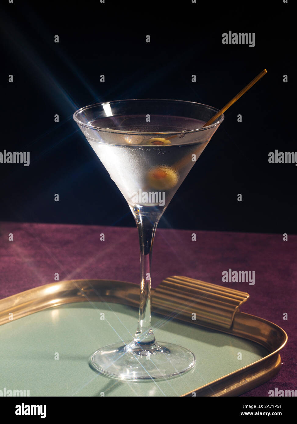 Martini cocktail, with gin and vermut dry Stock Photo Alamy