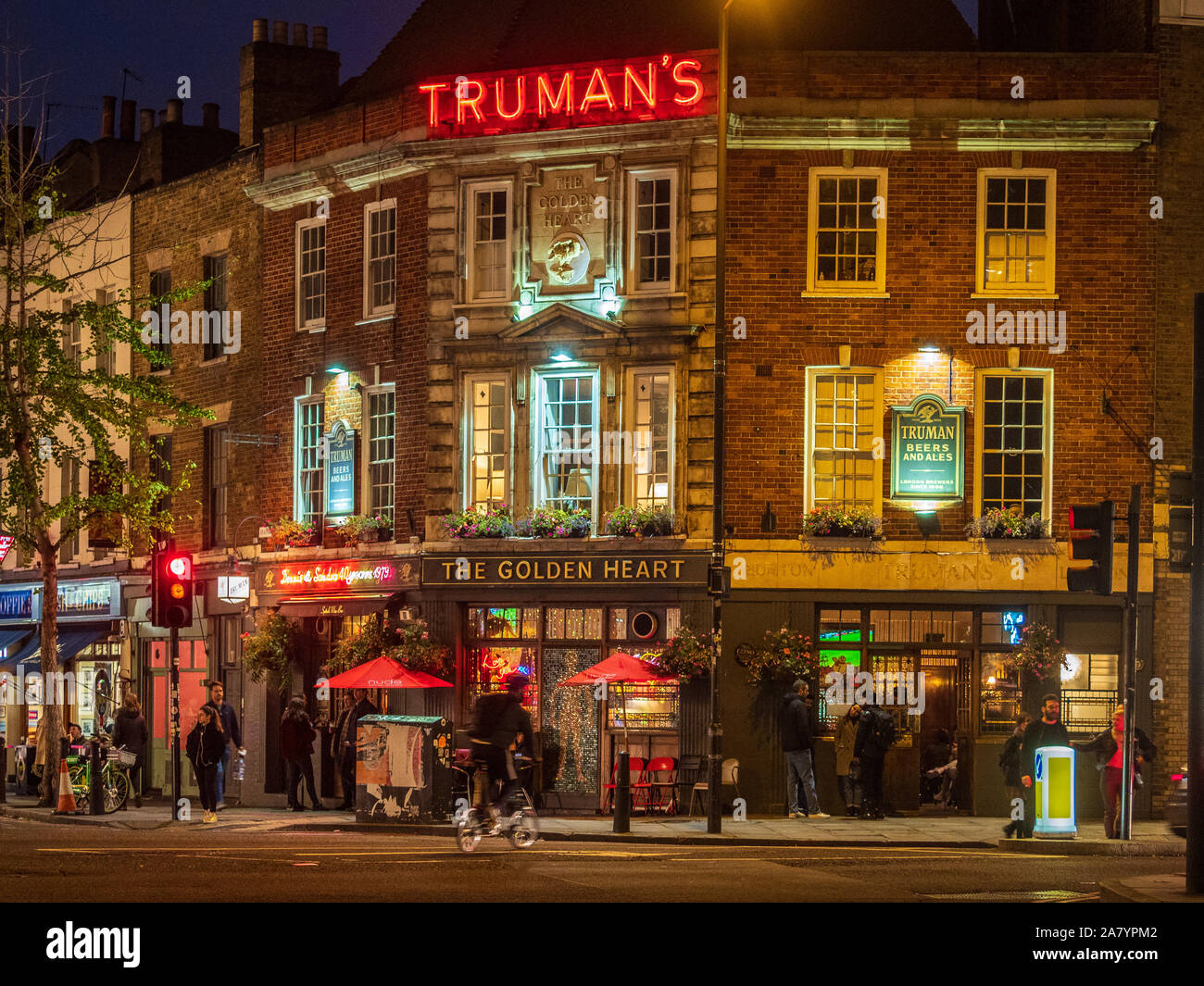 The Golden Heart Truman's Pub in Spitalfields East London Stock Photo