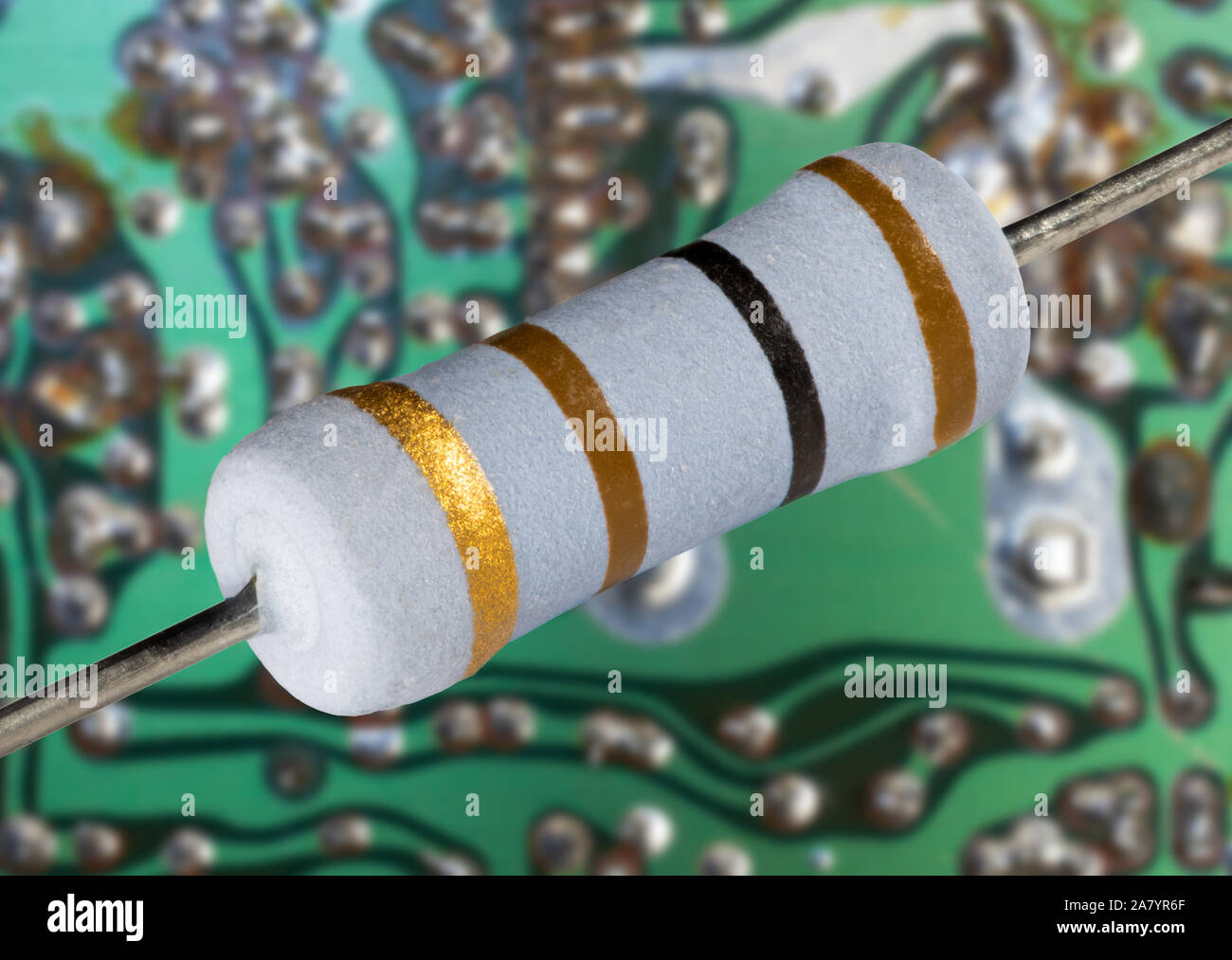 Resistor brown green black gold hires stock photography and images Alamy