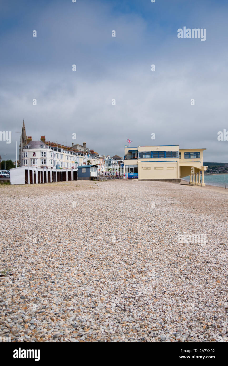 The popular seaside town of Weymouth on the Jurassic coastline in