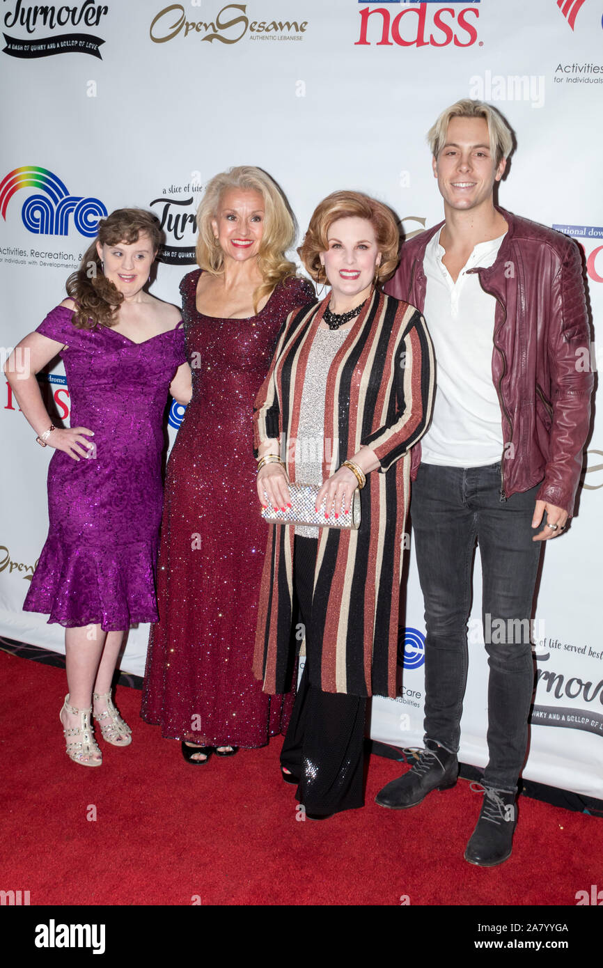 VAN NUYS, CALIFORNIA - NOVEMBER 1, 2019: Turnover Theatrical Film Premiere at the Regency Theater. Celebrities, cast and crew, family and friends were Stock Photo