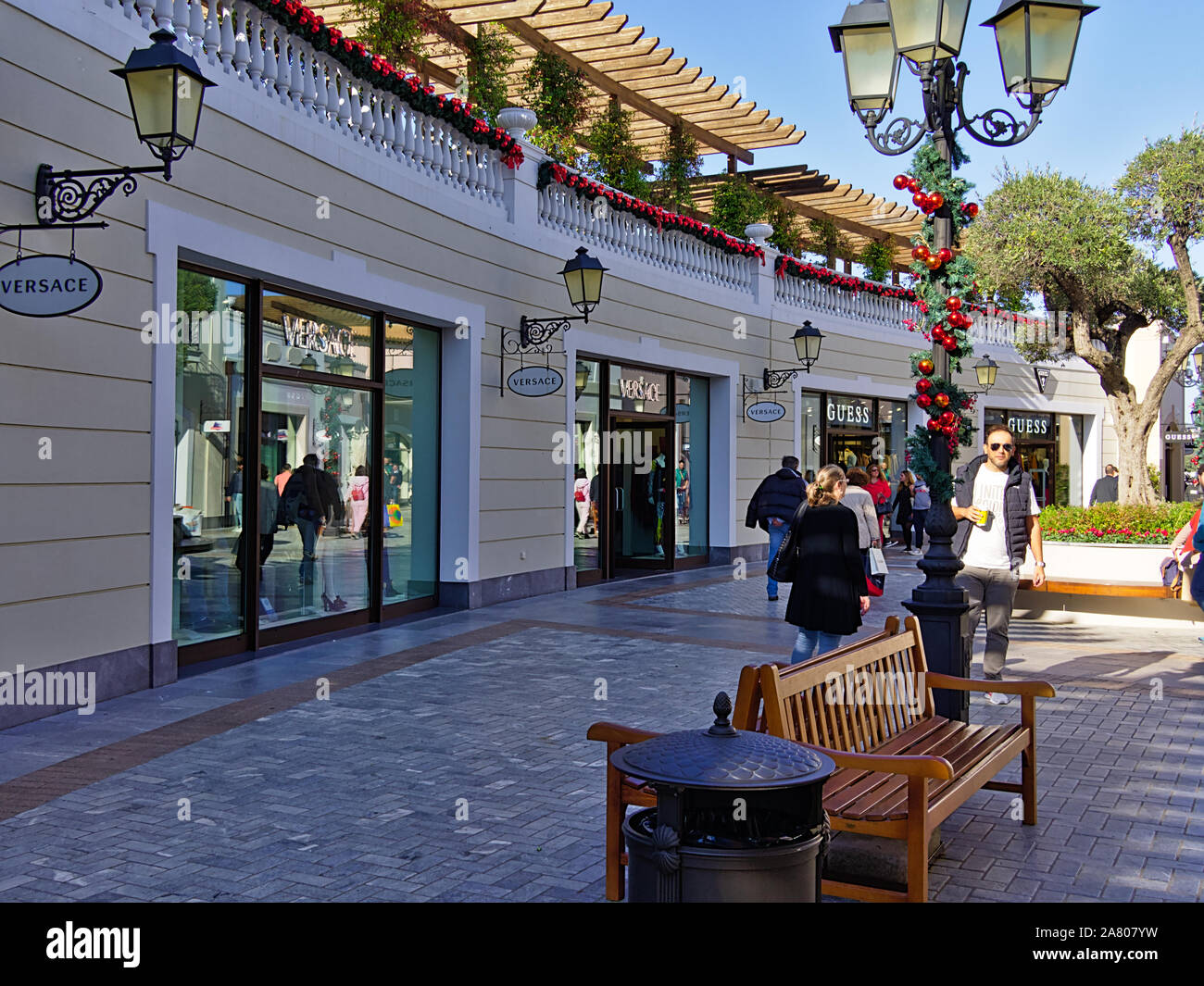 Spata, Attica/Greece - November 02 2019: People shopping in Mc Arthur Glen  market mall at sales period Stock Photo - Alamy