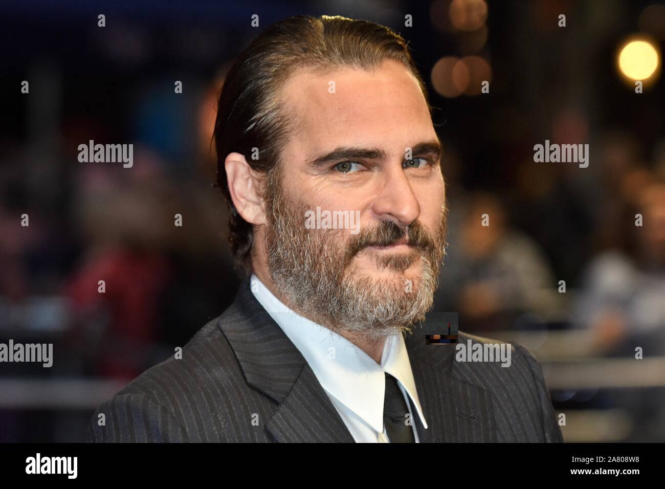 Joaquin Phoenix. 'You Were Never Really Here' BFI London Film Festival, Odeon Leicester Square, London. UK Stock Photo