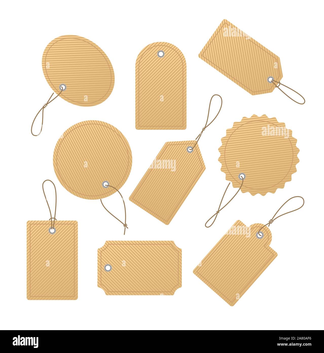 Price tags collection modern realistic clip art Stock Vector Image