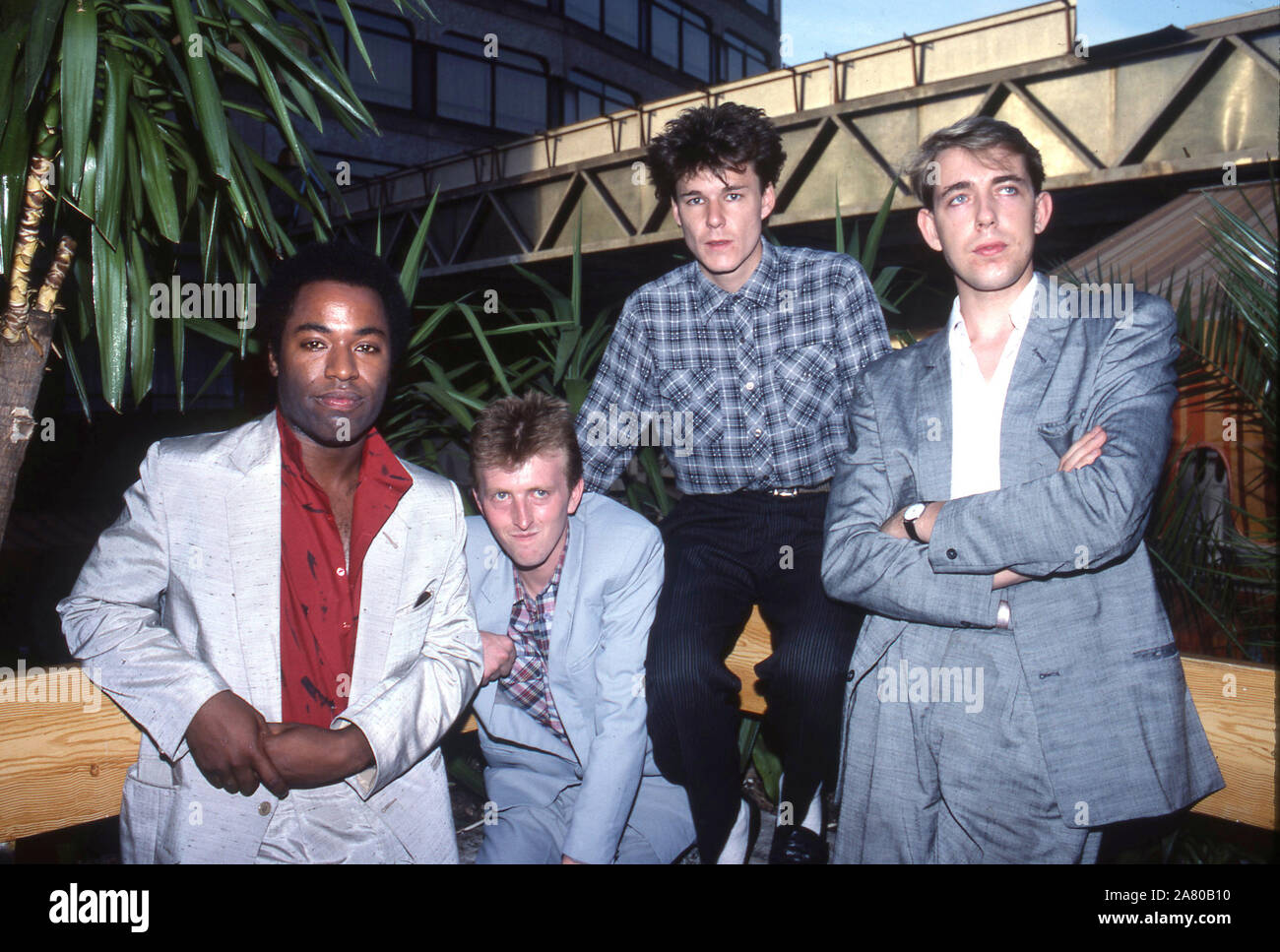 Scottish Rock band Big Country from left Tony Butler,Bruce Watson,Stuart Adamson and Mark