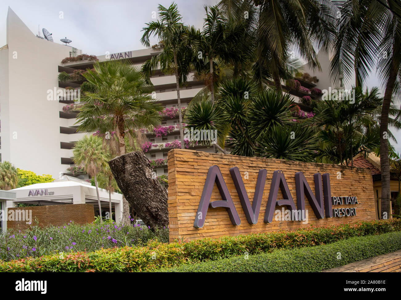 Pattaya, Thailand , September 8, 2019: View of the entrance to the Avani  Hotel Stock Photo - Alamy