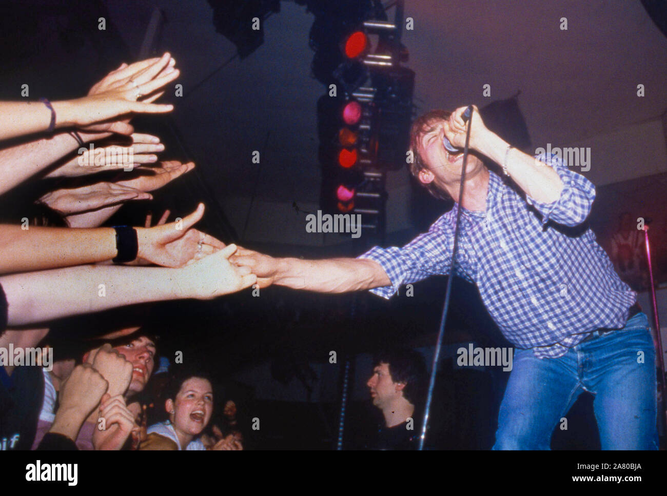 Damon Albarn of Blur on stage 1994 Stock Photo