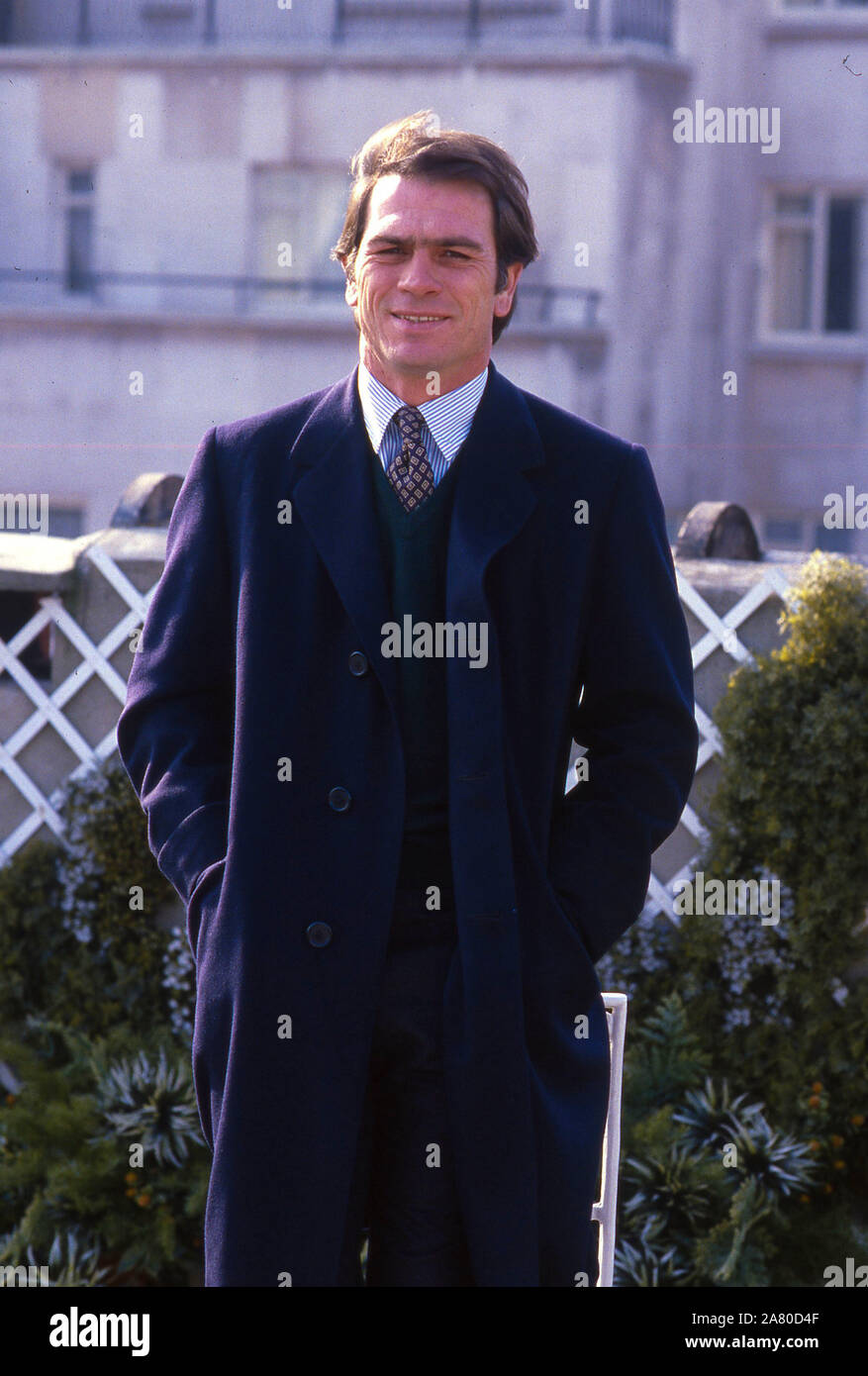 Tommy Lee Jones at the Intercontinental Hotel,London 1983 Stock Photo