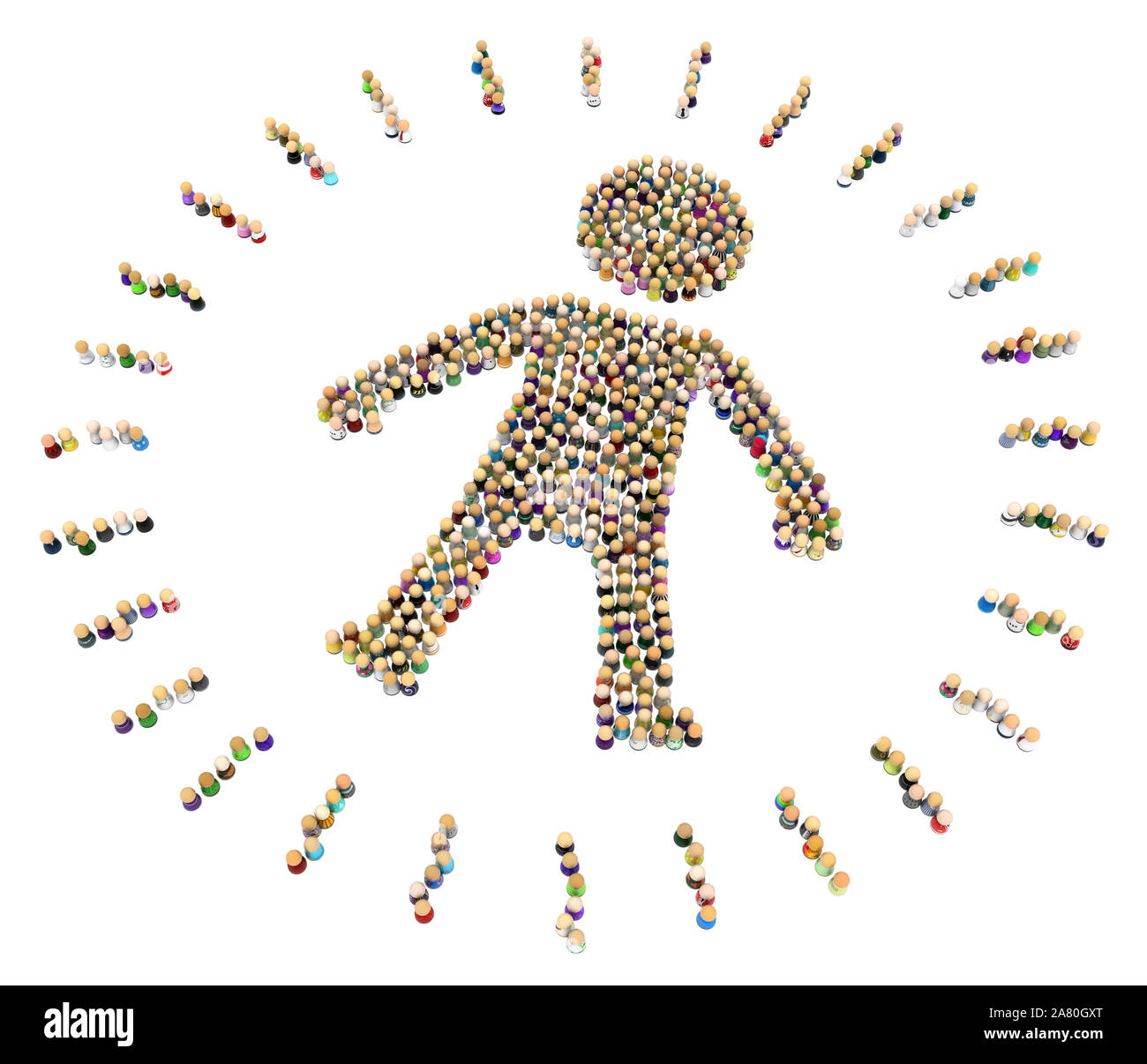 Small crowd silhouette Cut Out Stock Images Pictures Alamy