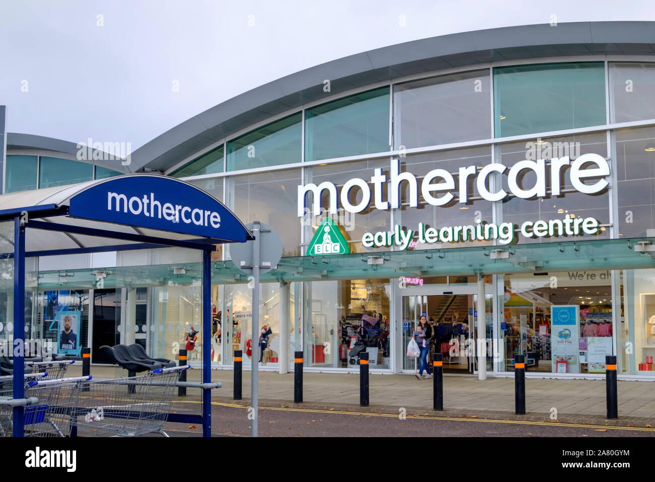 The Mothercare Store at Cribbs Causeway Retail Park on the outskirts of Bristol UK Stock Photo