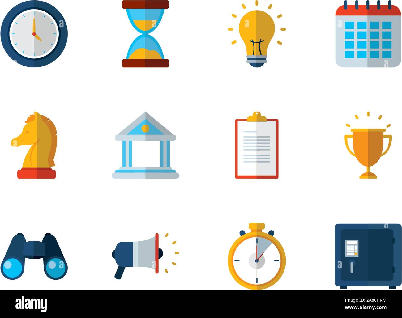 business work success finance icons set vector illustration Stock ...