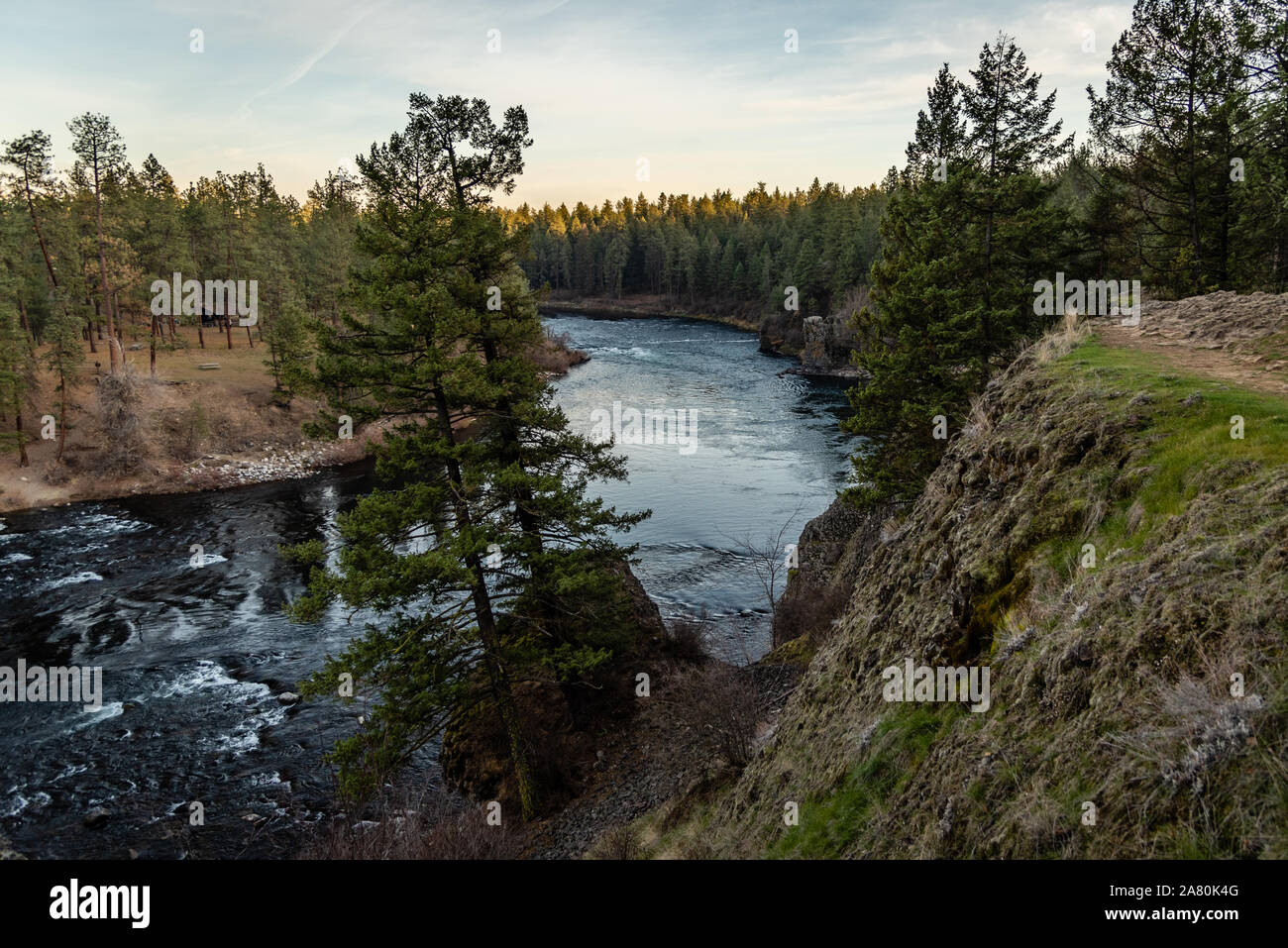 Spokane River In Riverside State Park Stock Photo - Alamy