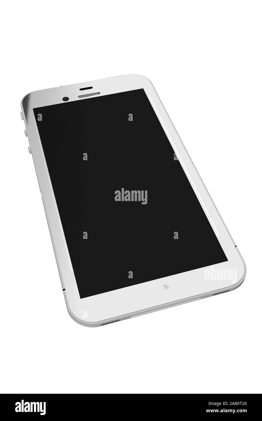 3d Illustration Smartphone isolated on white background Stock Photo - Alamy