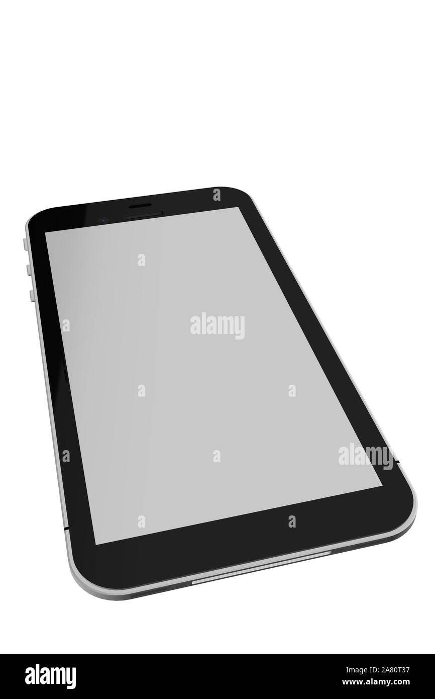 3d Illustration Smartphone isolated on white background Stock Photo - Alamy