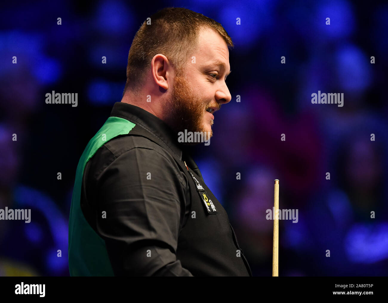 COVENTRY, UNITED KINGDOM. 05th Nov, 2019. Mark Allen vs Matthew Selt during  Day 2 Group Semi-Finals of 2019 ManBetx Champion of Champions at Ricoh  Arena on Tuesday, November 05, 2019 in COVENTRY