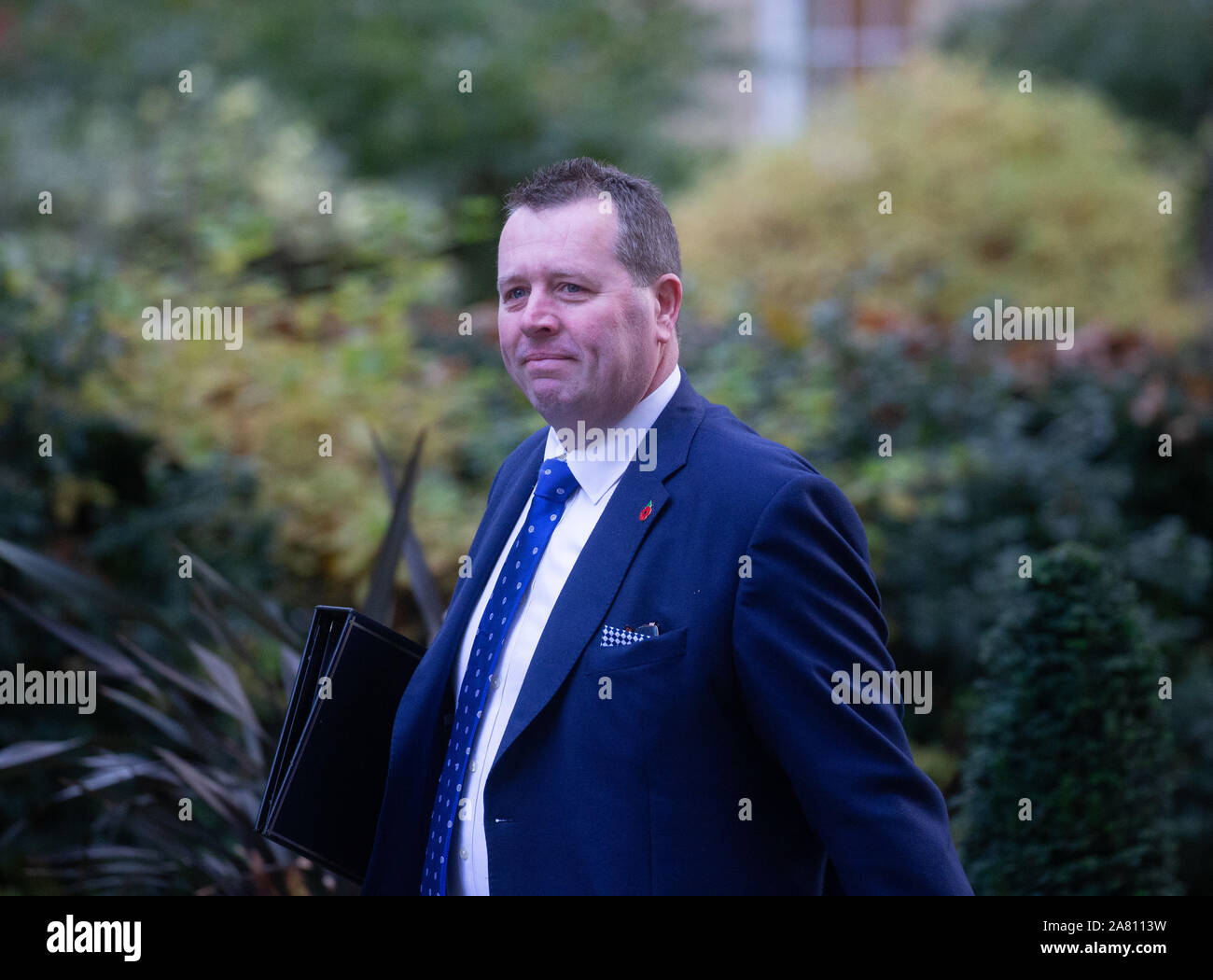 Mark Spencer, Parliamentary Secretary to the Treasury (Chief Whip), arrives  for a Cabinet meeting Stock Photo - Alamy