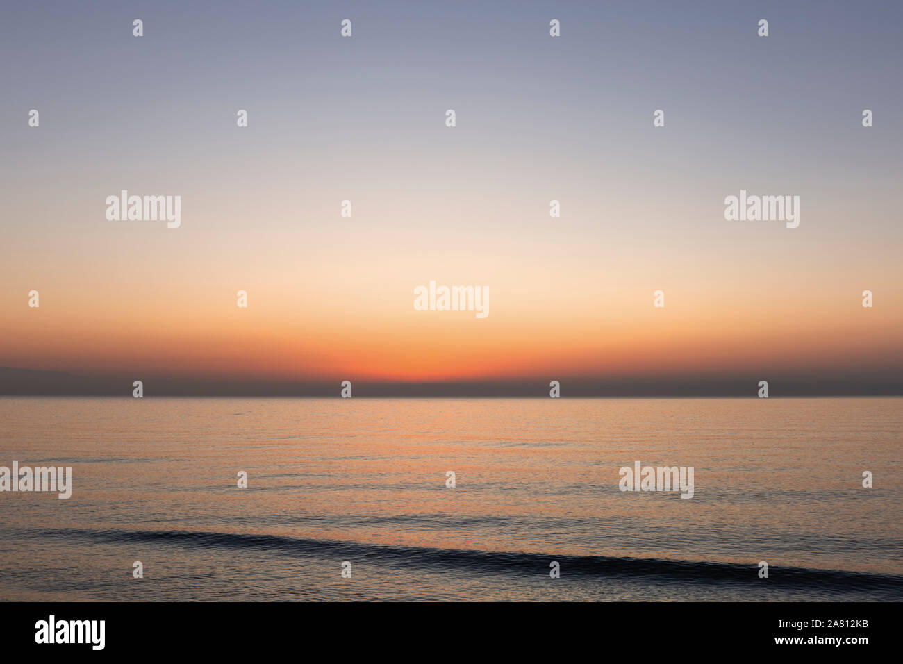 Dawn over the sea. Stock Photo