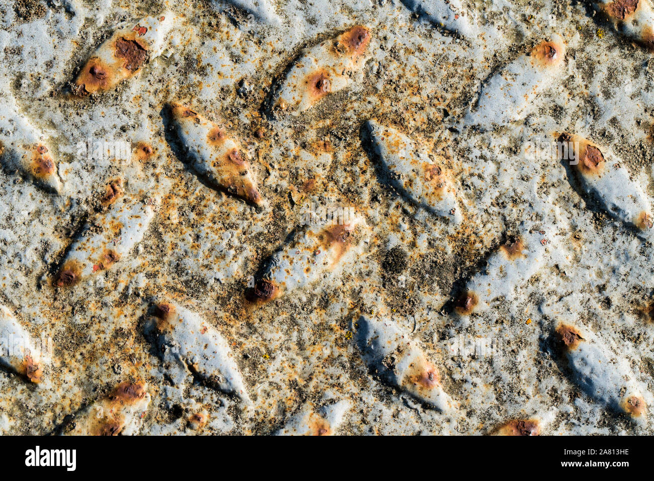 Rust-coloured metal surface Stock Photo