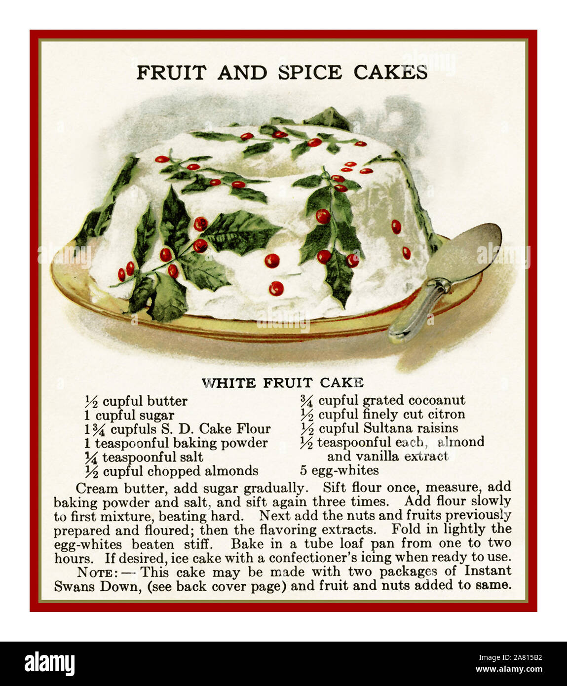 1900s christmas cake Cut Out Stock Images & Pictures Alamy