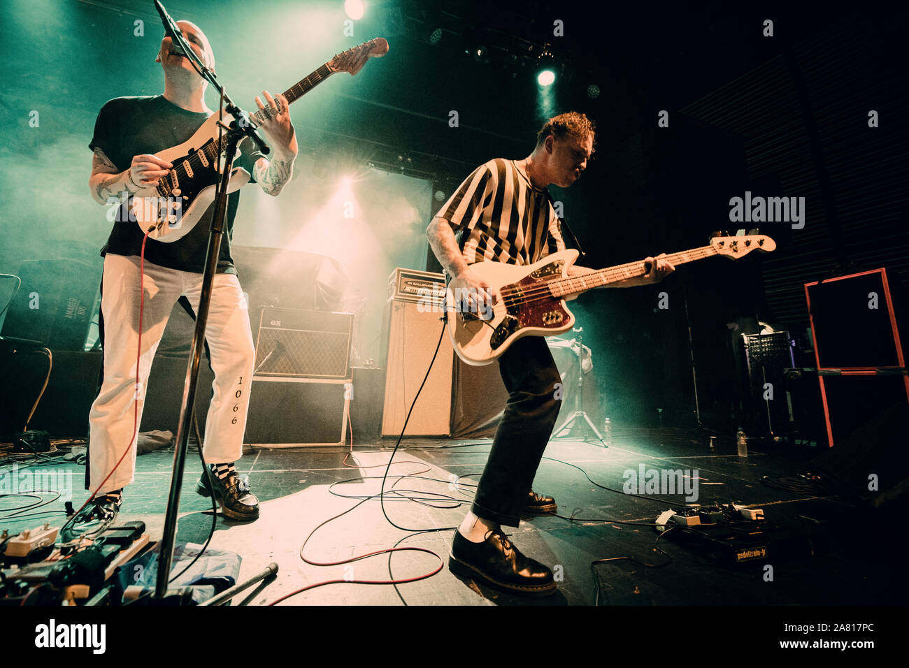 Copenhagen, Denmark. 03rd, November 2019. The English rock band Kid Kapichi performs a live concert at Amager Bio in Copenhagen. (Photo credit: Gonzales Photo - Nikolaj Bransholm). Stock Photo