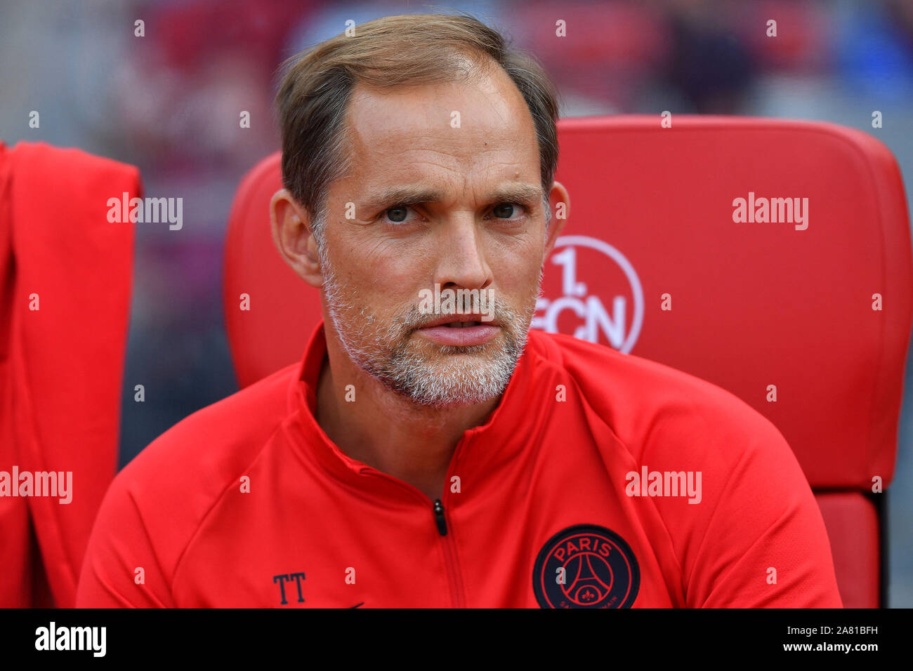 Nuremberg, Deutschland. 06th Nov, 2019. Thomas Tuchel apparently desired candidate for Kovac nachfolge. Archive photo: Thomas TUCHEL (coach PSG), single image, single cut motif, portrait, portrait, portrait. 1.FC Nuremberg-Paris Saint Germain (PSG) 1-1, at 20.07.2019 Max Morlock Stadion Nuernberg, friendly match, DFL REGULATIONS PROHIBIT ANY USE OF PHOTOGRAPHS AS IMAGE SEQUENCES AND/OR QUASI-VIDEO. ¬ | usage worldwide Credit: dpa/Alamy Live News Stock Photo