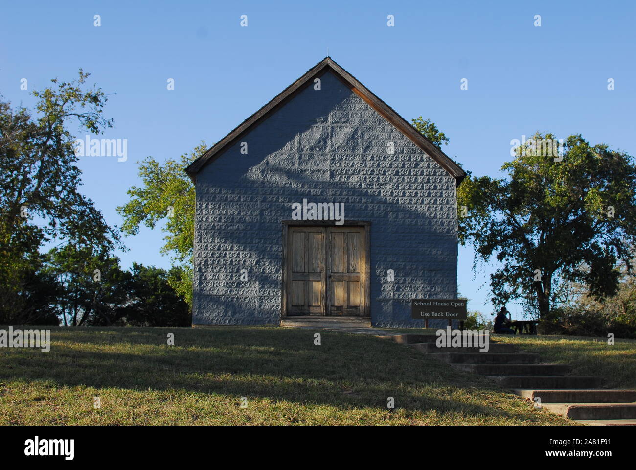 old schoolhouse where Lyndon B Johnson attended as a young boy Stock Photo - Alamy