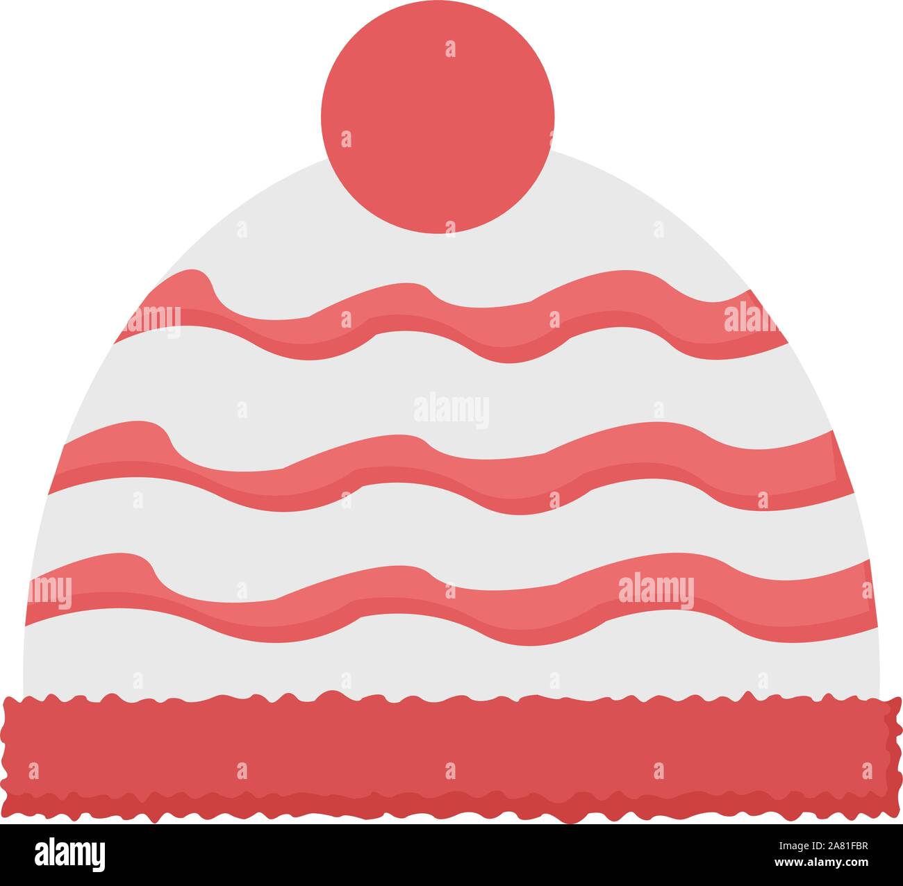 Winter hat, illustration, vector on white background Stock Vector Image ...