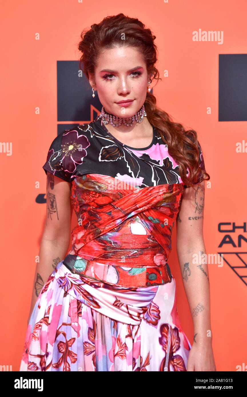 Halsey attending the MTV EMAs 2019 at FIBES Conference and Exhibition Centre on November 3, 2019 in Seville, Spain. Stock Photo