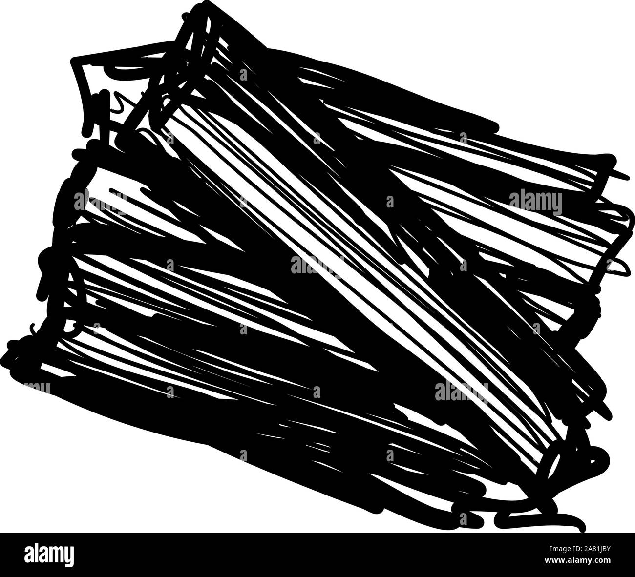 Celery sticks, illustration, vector on white background. Stock Vector
