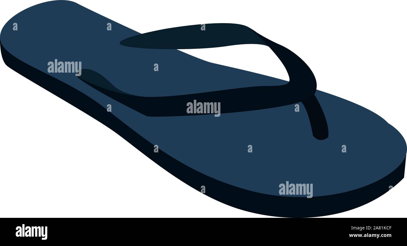 Flip flops, illustration, vector on white background Stock Vector Image ...