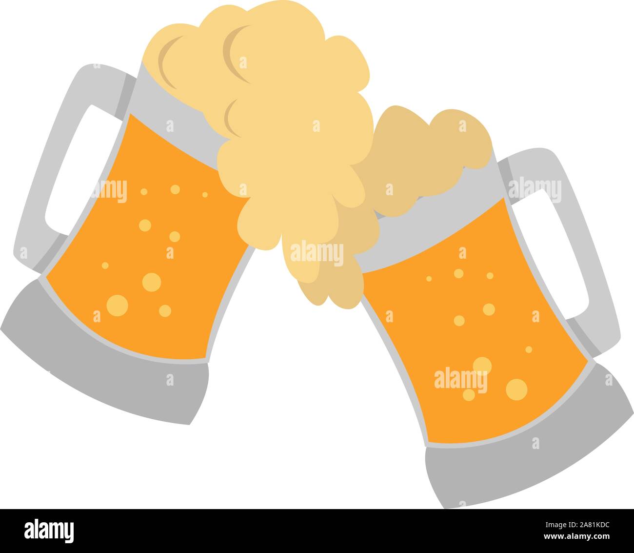Draft beer, illustration, vector on white background Stock Vector Image