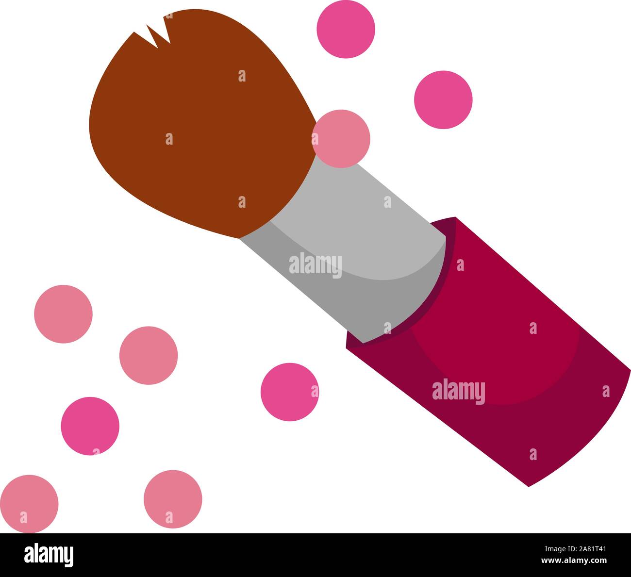 Blush, illustration, vector on white background Stock Vector Image