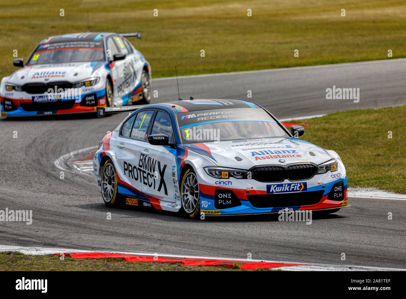 Colin Turkington in his Team BMW 330i M Sport at the 2019 BTCC meeting ...