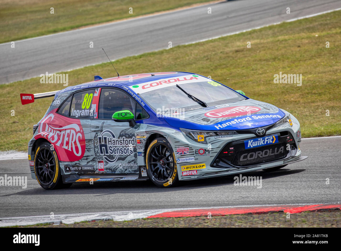 Tom Ingram In His Team Toyota GB Toyota Corolla At The 2019 BTCC 
