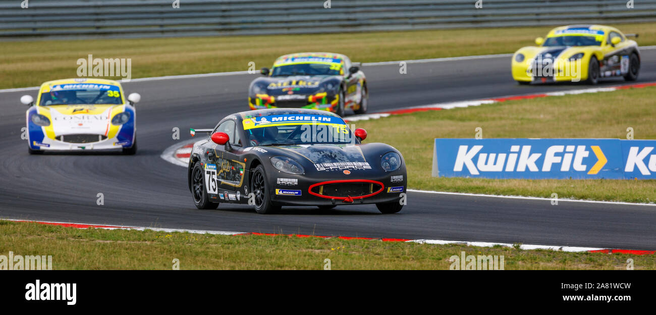 at the 2019 BTCC meeting at Snetterton, Norfolk, UK. Stock Photo