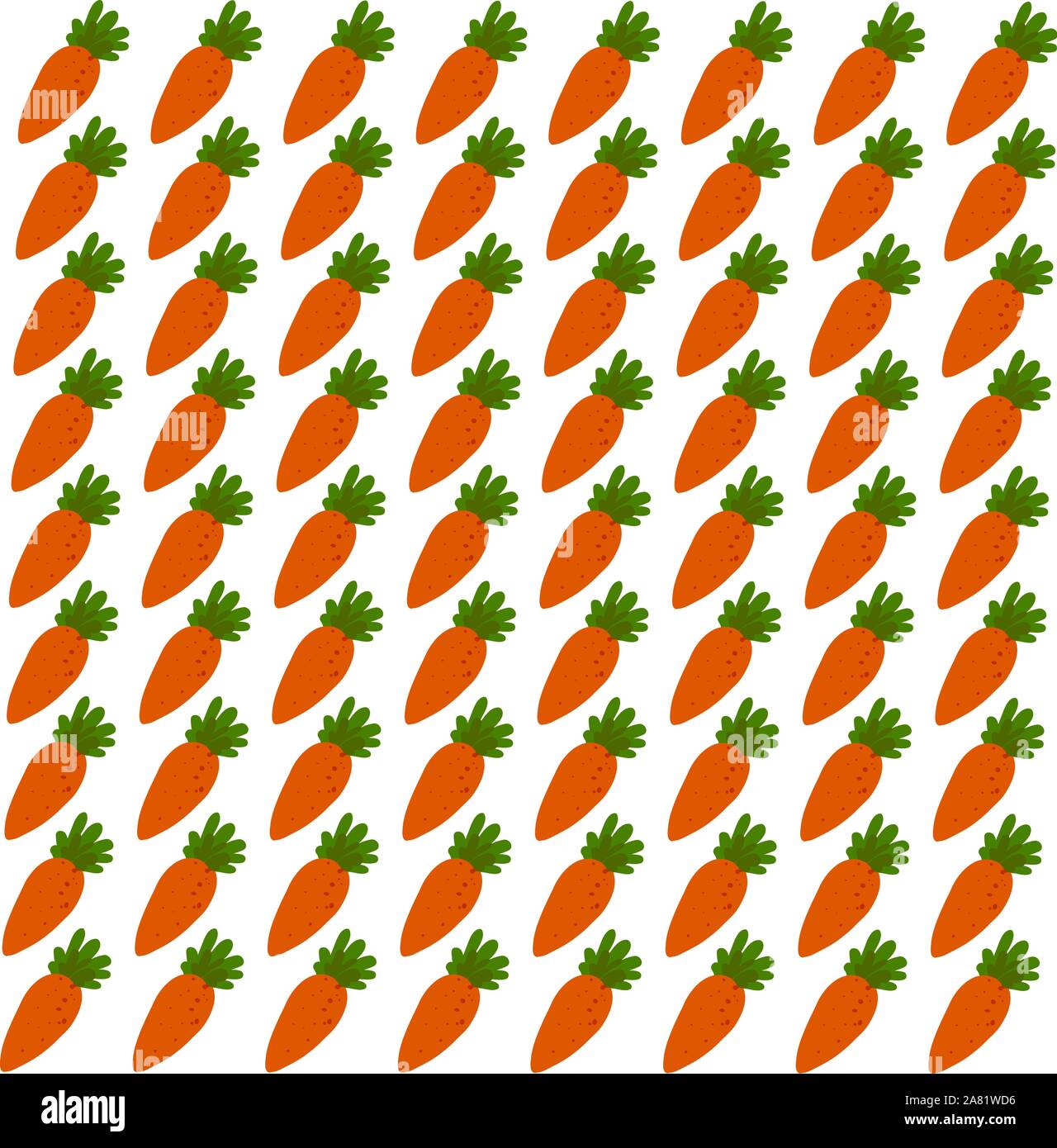 Carrot wallpaper, illustration, vector on white background. Stock Vector