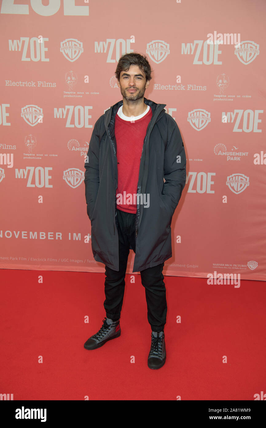 Berlin, Germany. 05th Nov, 2019. Actor Nik Xhelilaj is coming to the  International Cinema for the German premiere of the movie "My Zoe". The film  will be released in German cinemas on